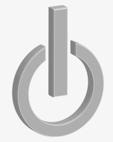 Shutdown Button Clipart Transparent - Power Symbol, HD Png Download, Transparent PNG