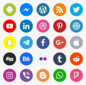 Social Media Icons Hd Png, Transparent Png, Transparent PNG
