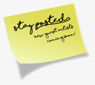 Guest Artist Post It - Calligraphy, HD Png Download, Transparent PNG
