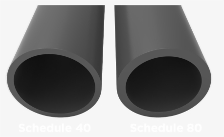 Schedule 40 And 80 Comparison - Pipe, HD Png Download, Transparent PNG