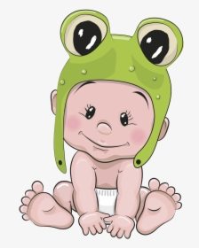 Cute Baby Frog Drawing, HD Png Download, Transparent PNG