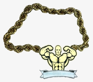 Power Lifting Bodybuilding Championship Chain Customized - Cartoon, HD Png Download, Transparent PNG