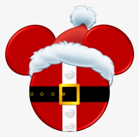 Head Mickey Christmas Clipart, HD Png Download, Transparent PNG