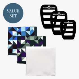 Geometric Pocket Square Set - Handkerchief, HD Png Download, Transparent PNG