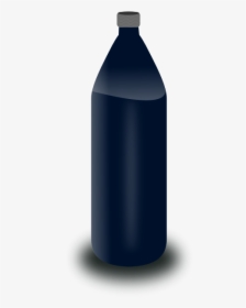 Black Water Bottle Vector Clip Art - Bottle, HD Png Download, Transparent PNG