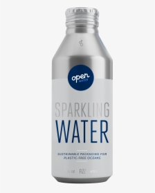 Open Water Sparkling Water In Aluminum Bottle - Open Water Canned Water, HD Png Download, Transparent PNG