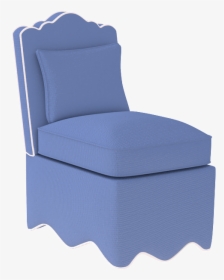 Upholstered Scallop Slipper Chair, HD Png Download, Transparent PNG