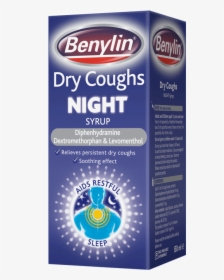 Benylin® Dry Coughs Original - Benylin Dry Cough Night, HD Png Download, Transparent PNG