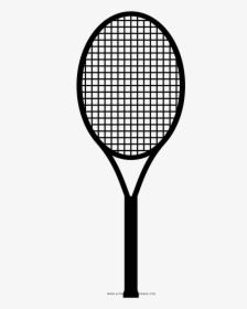 Tennis Racket Coloring Page - Tennis Racket Line Art, HD Png Download, Transparent PNG