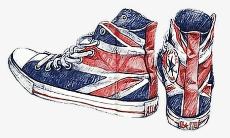 #allstar #tumblr #tênis #sneakers - Converse All Star Wall Drawing, HD Png Download, Transparent PNG