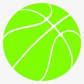 Black Basketball Clip Art At Clker - Yellow Green Basketball Ball, HD Png Download, Transparent PNG