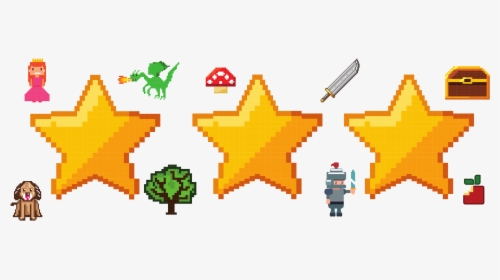 Star Pixelated, HD Png Download, Transparent PNG