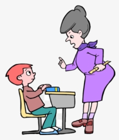 Teacher And Student Classroom Cartoon Clipart Transparent - Teacher Student Cartoon Png, Png Download, Transparent PNG