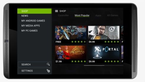 Tablet Nvidia Games, HD Png Download, Transparent PNG