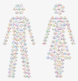 Prismatic Gender Equality Male And Female Figures 3 - Gender Equality, HD Png Download, Transparent PNG