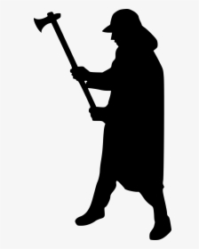 Man With Axe Silhouette 3 - Silhouette, HD Png Download, Transparent PNG
