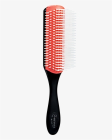 Transparent Hairbrush Png - Red And Black Hair Brush, Png Download, Transparent PNG