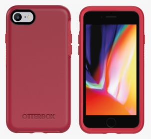 Otterbox Symmetry Case For Iphone 8-red - Otterbox Red Iphone 7, HD Png Download, Transparent PNG