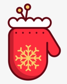 Christmas Newyear Red Yellow Snowflake Glove Clipart - Apple Music Christmas Playlist, HD Png Download, Transparent PNG