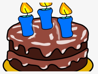 Birthday Cake Clipart Candle - Transparent Cartoon Birthday Cake, HD Png Download, Transparent PNG