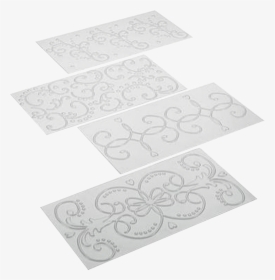 Cake Boss 4 Piece Fondant Imprint Mats - Fondant Scroll Texture Mat, HD Png Download, Transparent PNG