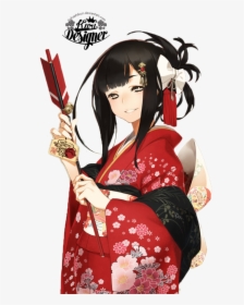Mob Max - Girl In Kimono Drawing, HD Png Download, Transparent PNG