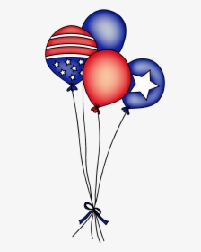 4th Of July Balloons Clipart, HD Png Download, Transparent PNG