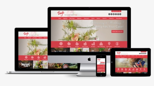 Image Of Responsive Web Design For Trig S Grocery Store - Smartphone, HD Png Download, Transparent PNG