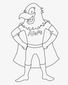 Superflex Eagle, Outline - Line Art, HD Png Download, Transparent PNG