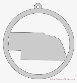 Nebraska Map Circle Free Scroll Saw Pattern Shape State - Circle, HD Png Download, Transparent PNG