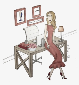 Glam Meets Girl - Writing Desk, HD Png Download, Transparent PNG