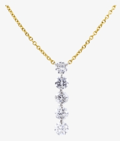 Dancing Diamond 18k Gold Necklace - Pendant, HD Png Download, Transparent PNG