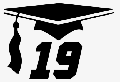 Custom 2019 Graduation Cap And Year Sticker - Graduation Cap 2019 Transparent, HD Png Download, Transparent PNG