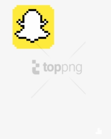 Free Png Snapchat Logo Png Image With Transparent Background - Pixel Art Snapchat, Png Download, Transparent PNG