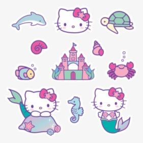 Transparent Hello Kitty Mermaid Stickers - Hello Kitty Mermaid, HD Png Download, Transparent PNG