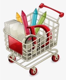 Shopping Cart Png Image - Shopping Full Cart Png, Transparent Png, Transparent PNG