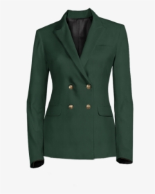 Green Double Breasted Blazer With 4 Brass Buttons- - Formal Wear, HD Png Download, Transparent PNG