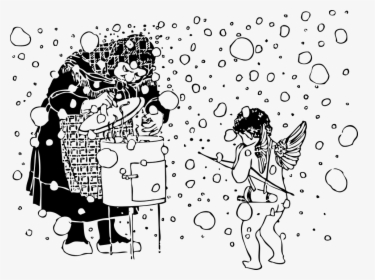 Winter Snowing Drawing Png, Transparent Png, Transparent PNG