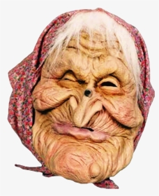 #witch #crafts #old #woman #ugly #face #scwitch #freetoedit - Straszna Maska, HD Png Download, Transparent PNG