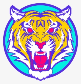 Tiger Face Old School, HD Png Download, Transparent PNG