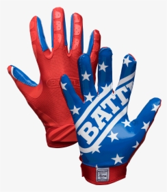 Battle American Flag Youth Football Gloves - Battle Sports Football Gloves, HD Png Download, Transparent PNG