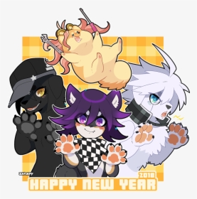 Happy New Year Furry, HD Png Download, Transparent PNG