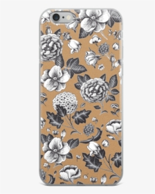 Vintage Floral Tan Iphone Case - Mobile Phone Case, HD Png Download, Transparent PNG