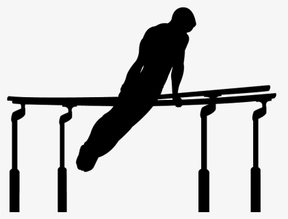 Download Boy Gymnast Silhouette Parallel Bars Hd Png Download Transparent Png Image Pngitem