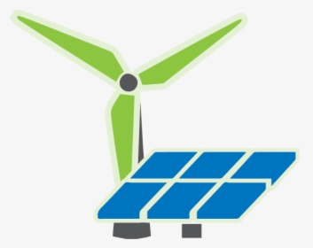 Icon Of Windmill And Solar Panel, HD Png Download, Transparent PNG
