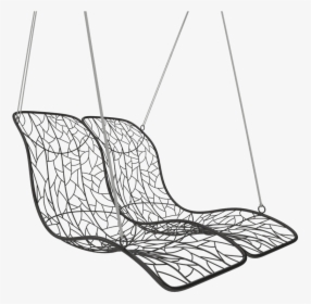Duo Modern Hammock Hanging Designer Swing Chair Daybed - Double Hanging Lounger Chair, HD Png Download, Transparent PNG