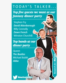 Stephen Fry Top Fantasy Dinner Guest - Poster, HD Png Download, Transparent PNG