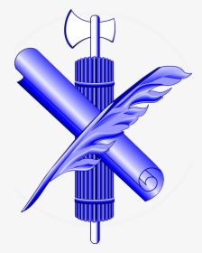 Blue Fasces Scroll Quill - Administrative Office Of The Us Courts Logo, HD Png Download, Transparent PNG