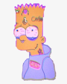 #art #bart #sad #tears #bartsimpson #simpson #depression - Bart Simpson Sad Png, Transparent Png, Transparent PNG