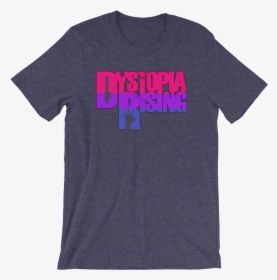 Bisexual Dr Pride Mockup Front Wrinkled Heather Midnight - Mifflin Block Party Shirts, HD Png Download, Transparent PNG